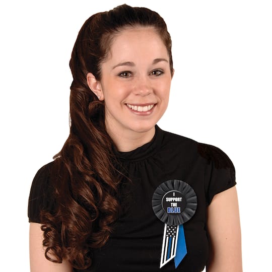 Beistle I Support The Blue Rosettes, 2ct.